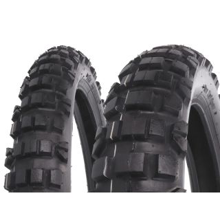 rehvikomplekt Vee Rubber VRM-122 80/90-21 & 110/80-18 TT Enduro Derbi Senda R, Aprilia RX, Beta RR jaoks