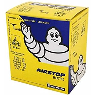 Michelin Scooter Tube 3.00-10, 3.50-10, 90/90-110/80-10, 10B4  VALVE 1202
